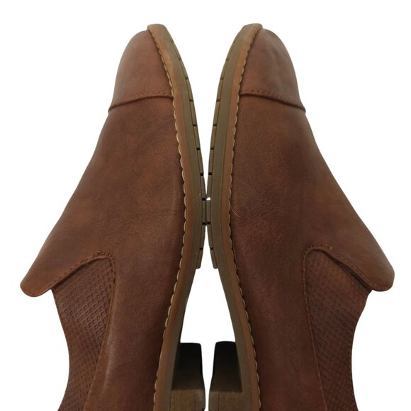 Euro Soft Sofft Wavery Loafer Women Size 7 M Brown Toffee Faux Leather Slip On - Picture 13 of 16